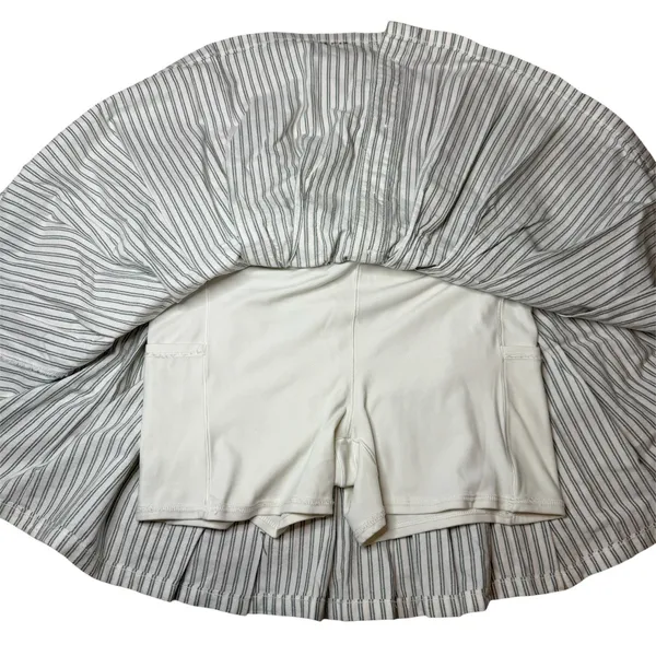 OFFLINE by Aerie NWT Oxford Pleated Tennis Skirt Striped‎ Athleisure Size Large - Image 7