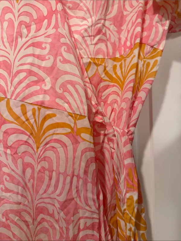 J. McLaughlin audette  Printed Wrap Maxi Dress medium NWT - Image 4