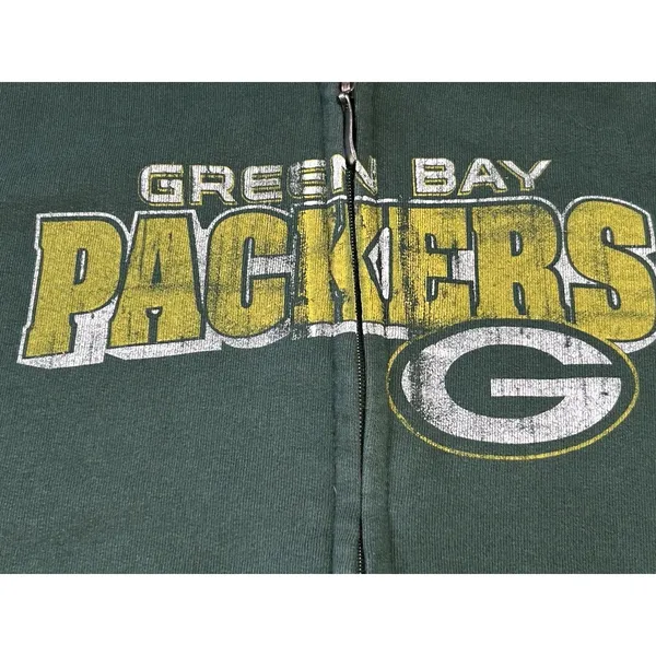 National Football League Team Apparel Green Bay Packers Women’s Full Zip Hoodie Sweatshirt M/L Green Fan Apparel - Image 15