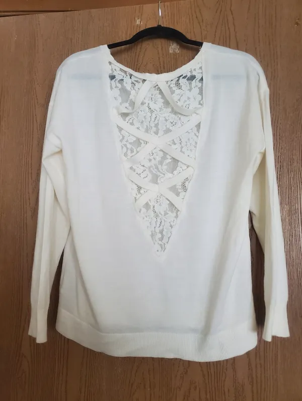 Maurices Lace-Back Crew Neck Sweater - Image 4