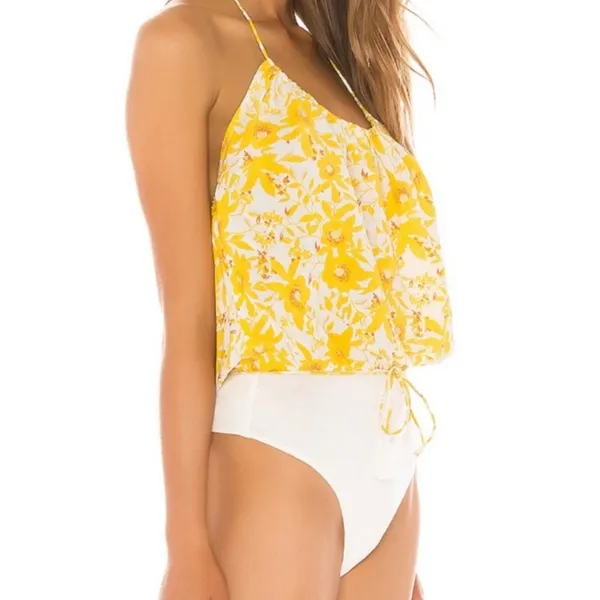 NWT Free people Liza‎ halter floral bodysuit sz S - Image 4