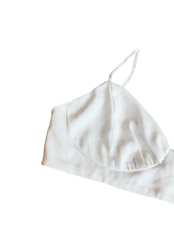 Princess Polly White Ivory Triangle Bralette Adjustable Strap Size 6 Women's - Image 8