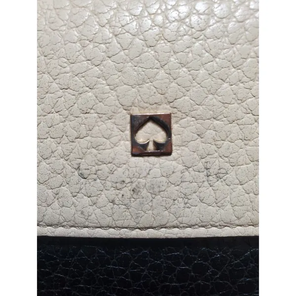 Kate Spade Wallet Sander Southport Avenue Clutch Buttermilk Black New York FLAWS - Image 5