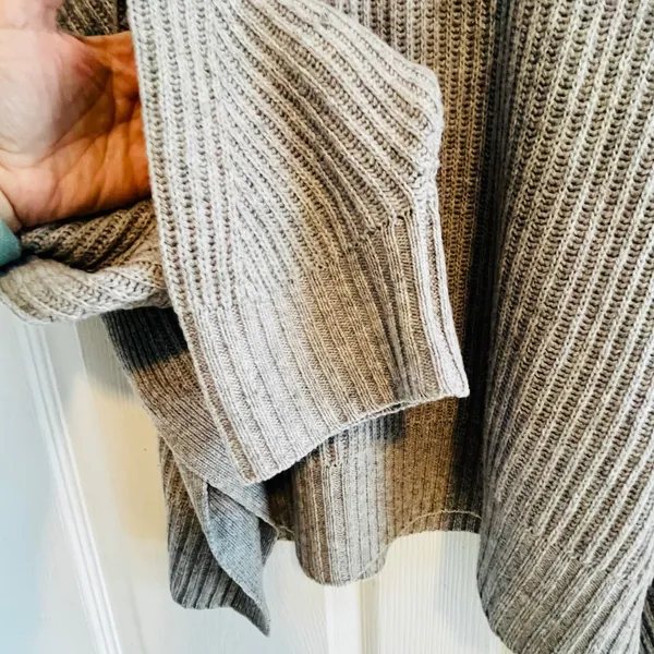PHARAOH Knit Sweater Grey Wool Cashmere Blend Cropped Pullover Quiet Luxury M - Image 6