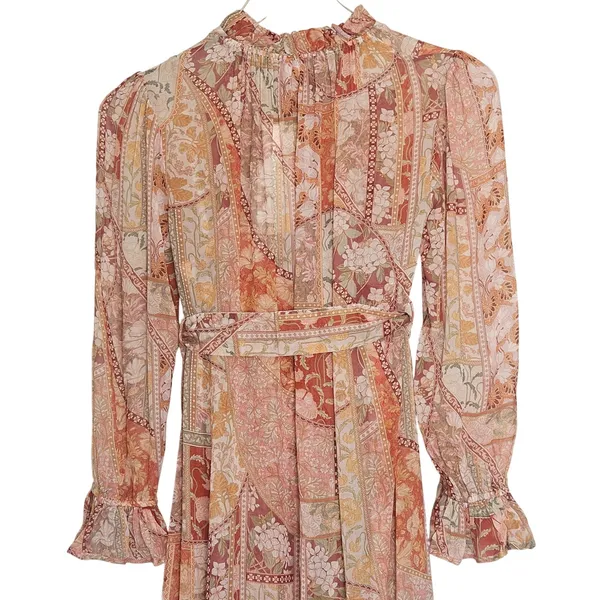 Zimmermann Kaleidoscope Tubular Midi Dress Red Swirl Floral Sz‎ US 2P NEW $1150 - Image 11
