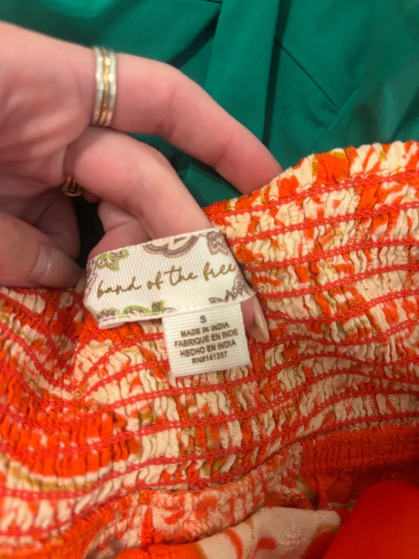 Lightweight midi dress Orange - Image 3