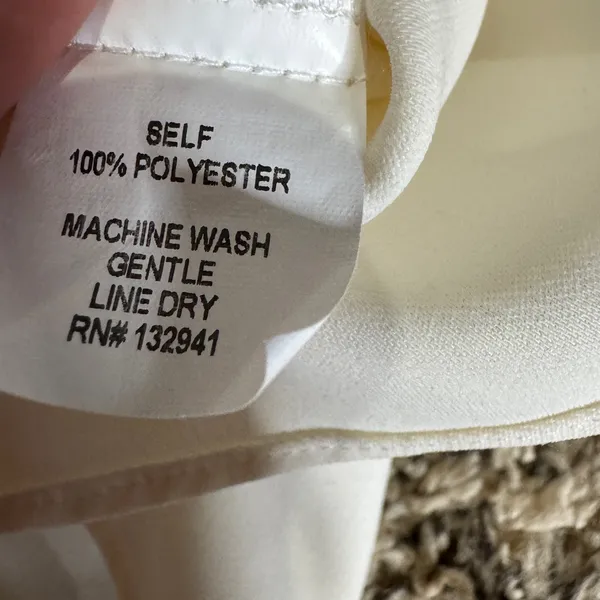 amanda uprichard White Wrap‎ Sleeveless Peplum Top Size P - Image 6
