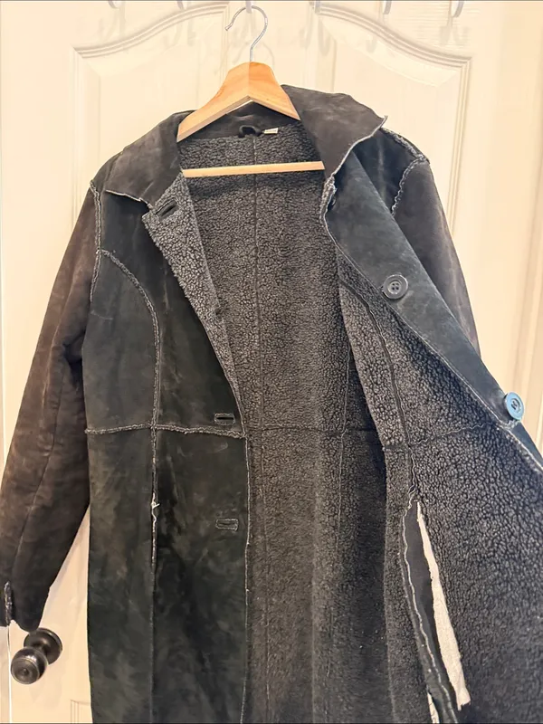 Vintage D’ Carlo y2k vintage suede leather duster coat gothic - Image 11