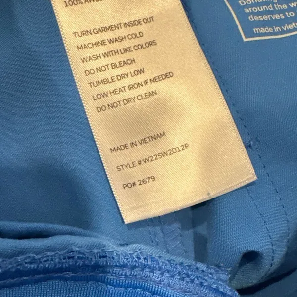 Figs scrub bottoms size XXS P Capri blue color - Image 3
