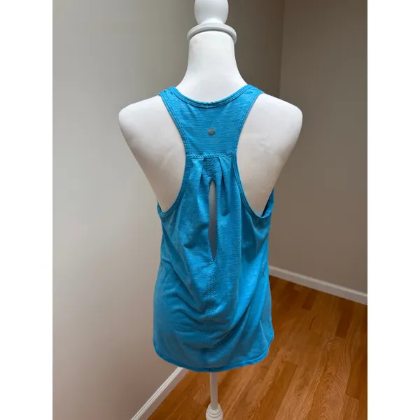 Lululemon Salute Sun Singlet II Tank Kayak Blue Luon Yoga Athletic Womens Sz 4-6 - Image 7