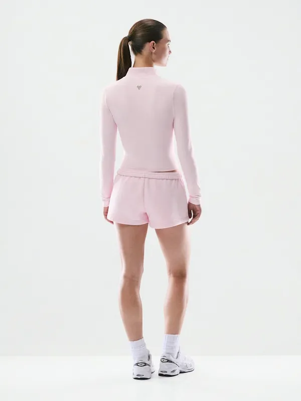 Aritzia Golden Butter Limit Zip Up Size XS Athletic Yoga Hiking Baby Pink - Image 2