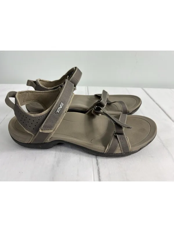 Teva Women's Verra Taupe Sandals Sz 10 Adjustable Straps Cushioned Footbed - Image 2