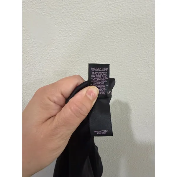 Victoria's Secret Black Pleated Maxi Dress Racerback V-Neck XS - Image 5