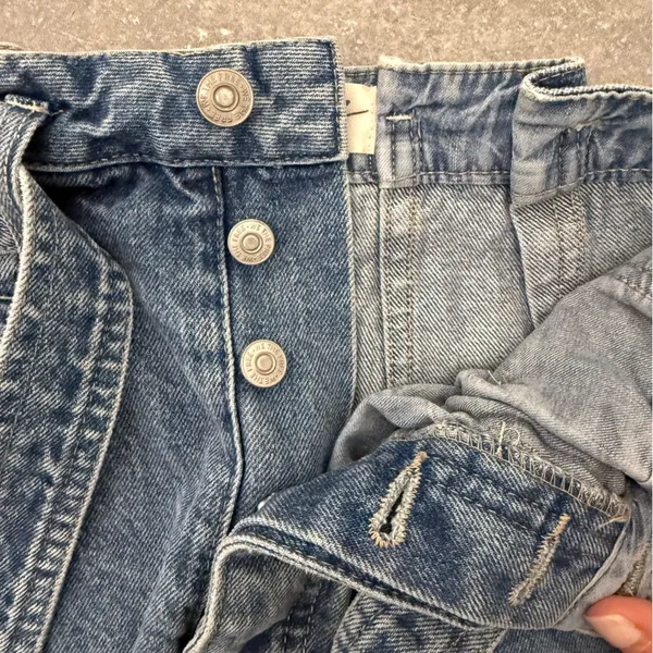 Free People We The Free Indigo Denim Paperbag Mini Skirt Size 25 NWT - Image 4