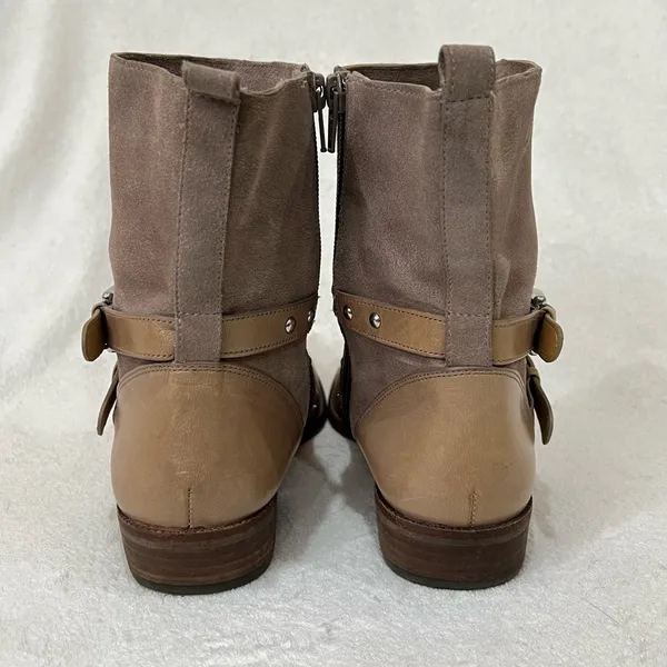 COACH Lilliana Studded Leather Suede Zip Up Ankle Boots Size 6 - Image 5