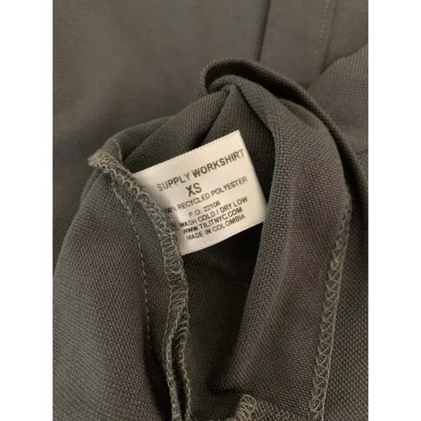 Tilit Gray Utility Chef Shirt Workwear Gorpcore Minimalist Streetwear XS - Image 5