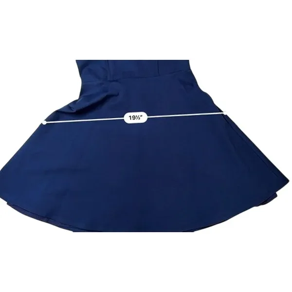 Lulu's Hometown Girl Skate Dress‎ Lapas Blue Halter SMALL Feminine Romantic - Image 7
