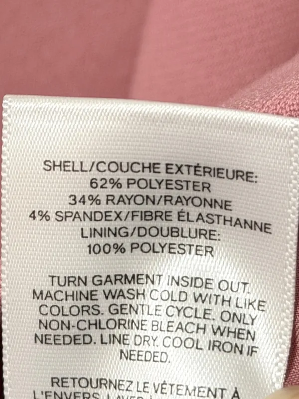 NEW Express Pink Double Breasted Gold Button Blazer Size 14 Jacket NWT Stretch - Image 8