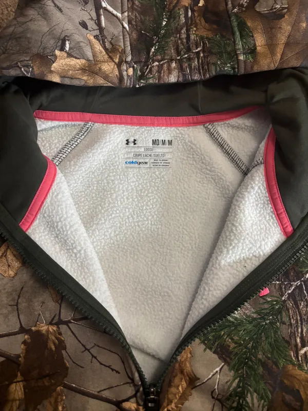 Under Armour Woodland Camo Jacket with Pink Accents - Image 3