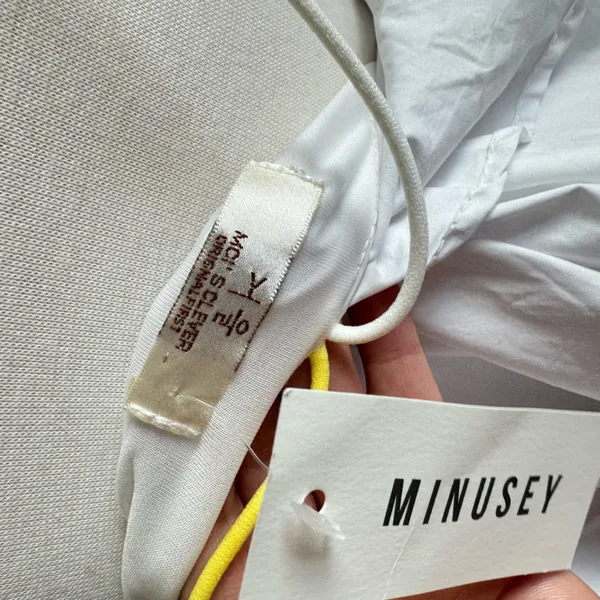 Minusey Luxurious White Cross-Strap Open Back Dress‎ - Image 12