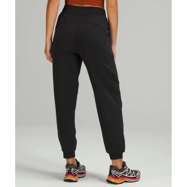 Lululemon‎ Scuba Relaxed High Rise Jogger Black Lightweight Drawstring Size 8 - Image 2