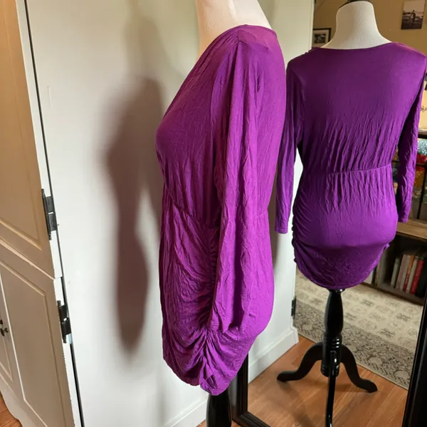 Motherhood Maternity Large Purple Top - Image 2