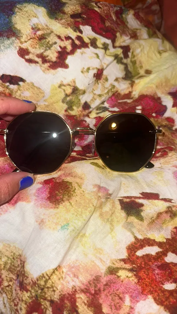 NWT Geometric Gold Frame Sunglasses - Image 2