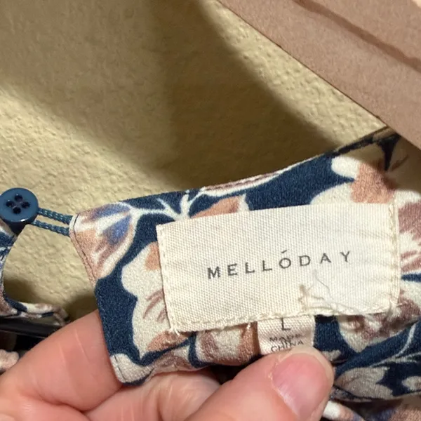 MELLODAY Size Large Floral Blouse - Image 3