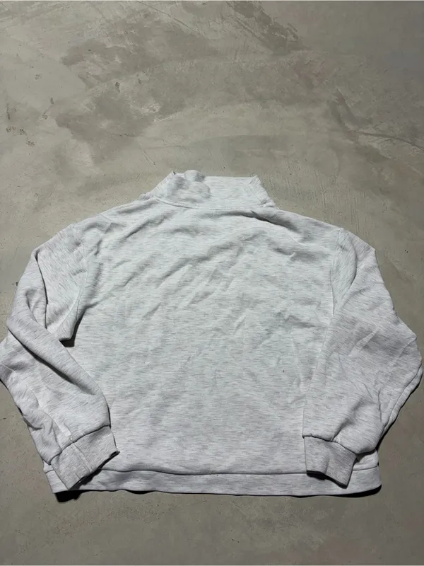 Varley Light Gray Turtleneck Sweatshirt Betsy LW double face medium - Image 12