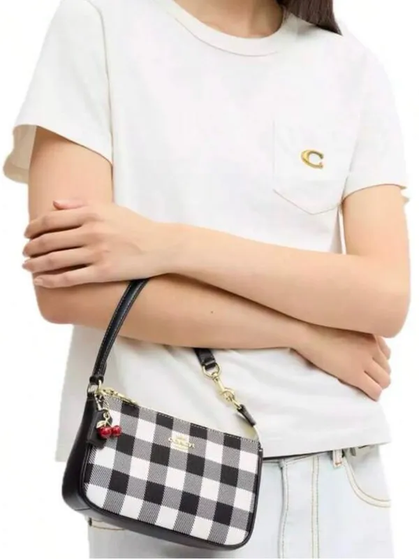 Coach Nolita 19 With Gingham Print And Charm - Image 2