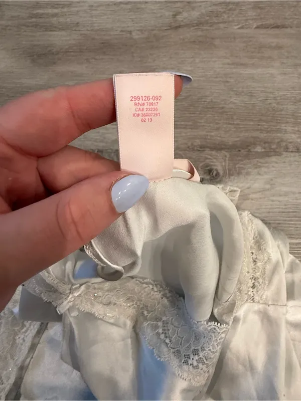 Victoria Secret White Lace Slip Dress Size Medium - Image 10