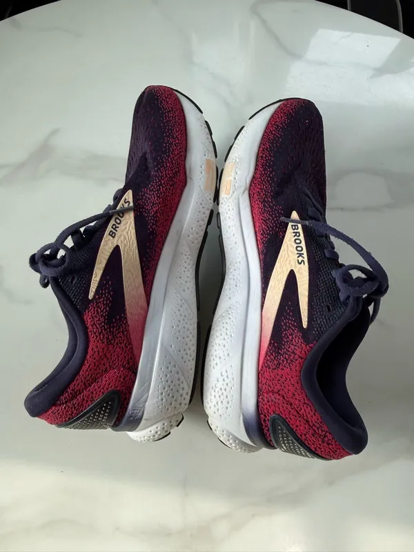 Brooks Ghost Women's Running Shoes - Navy and Pink - Image 6