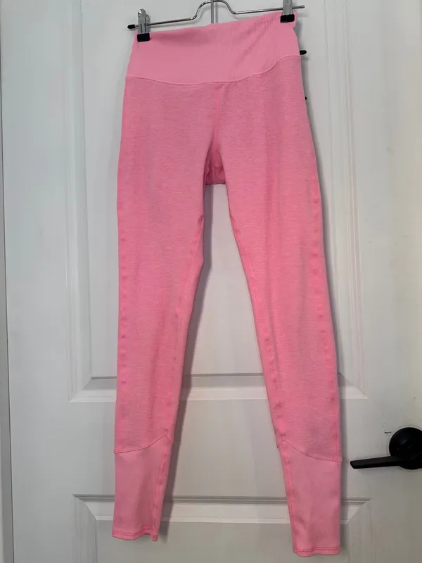 ALO Yoga Alosoft High-waist Lounge Pink Leggings size S - Image 3