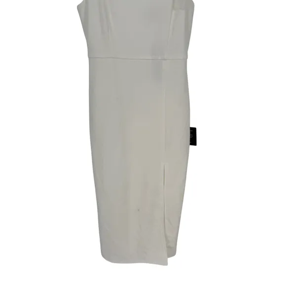 Lulus‎ Romantic Celebration White Tie-Strap Bodycon Midi Dress Size S - Image 6
