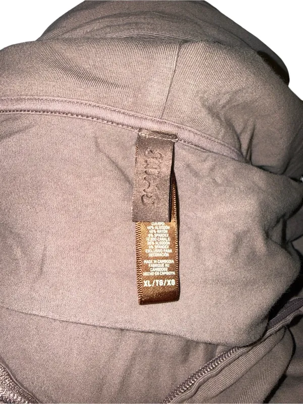 SKIMS Brown Oversized Zip Up Hoodie Size XL - Image 3