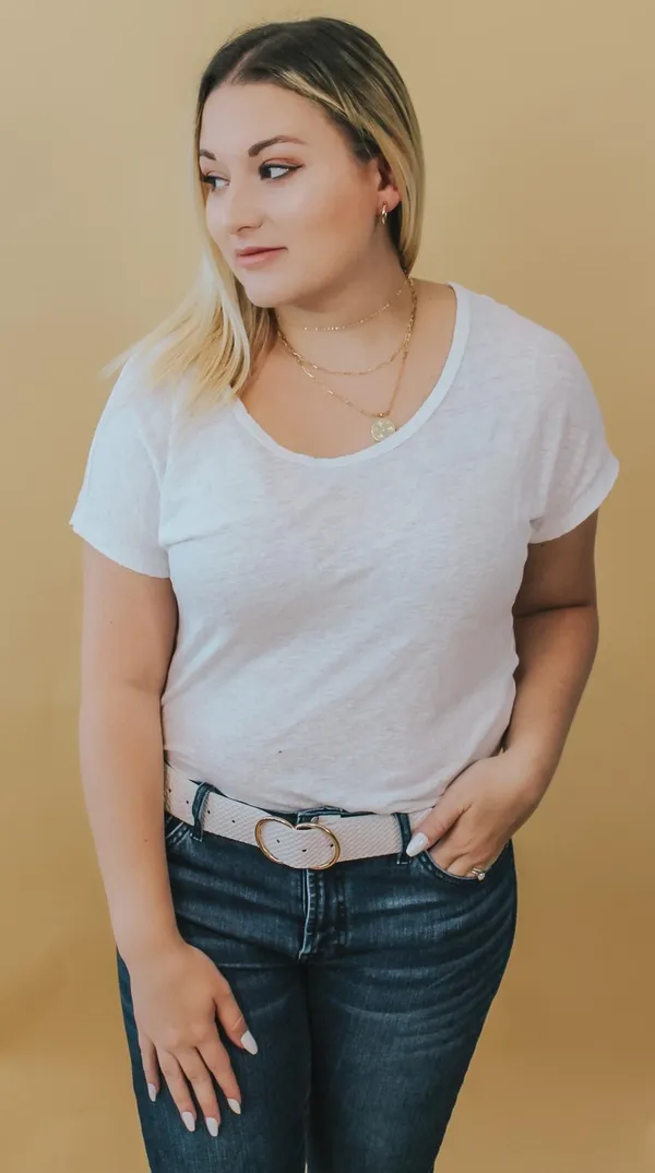 Arlee Double Buckle Vegan Leather Belt - Image 3