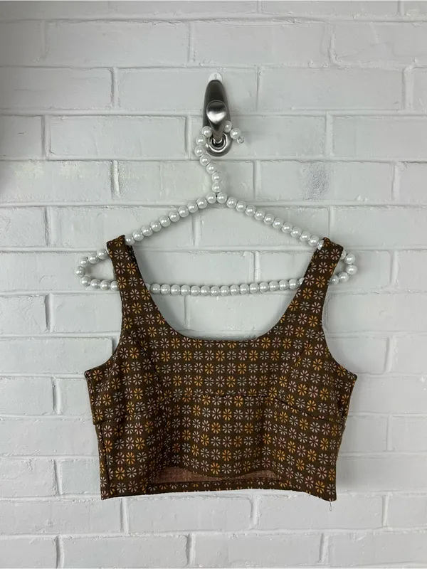 Altar’d State Boho Floral Knit Crop Top Size M - Image 6