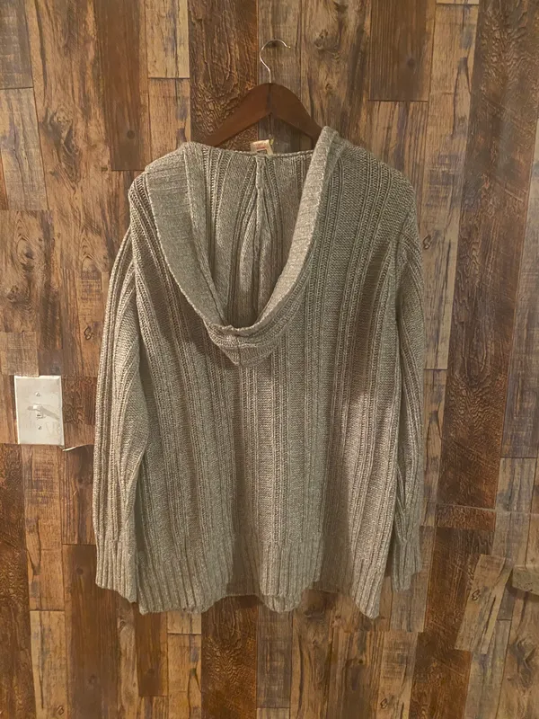 Faded Glory women's knit sweater with hoodie gray size 3X - Image 5
