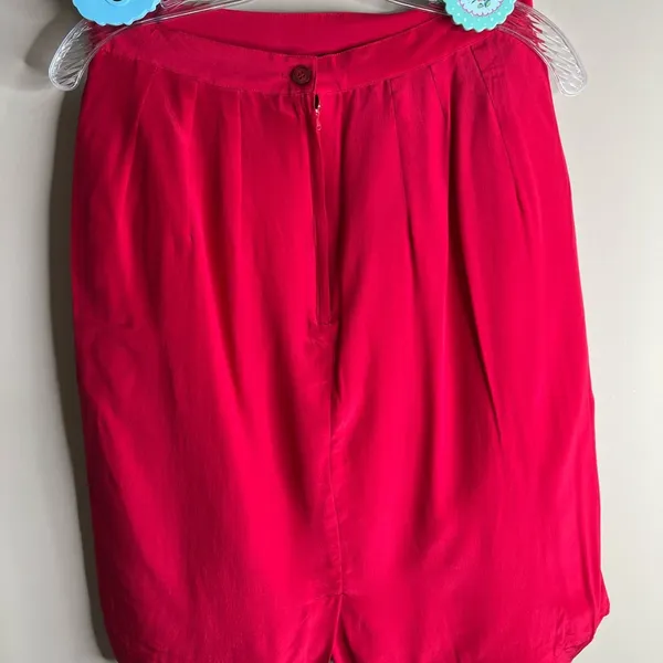 Lord & Taylor silk skirt Red Size 12 - Image 6
