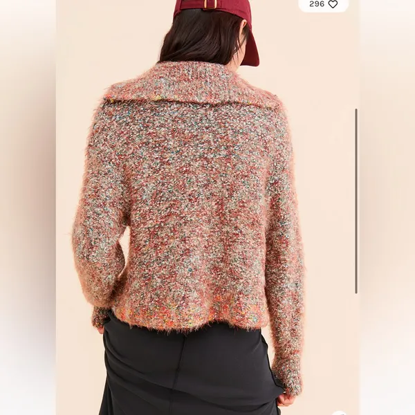 Free people stellar brown knit pullover sweater Xs - Image 2
