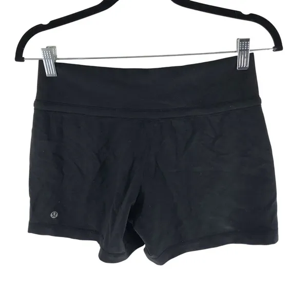 Lululemon Womens Shorts Athletic Drawstring Black 4? - Image 3