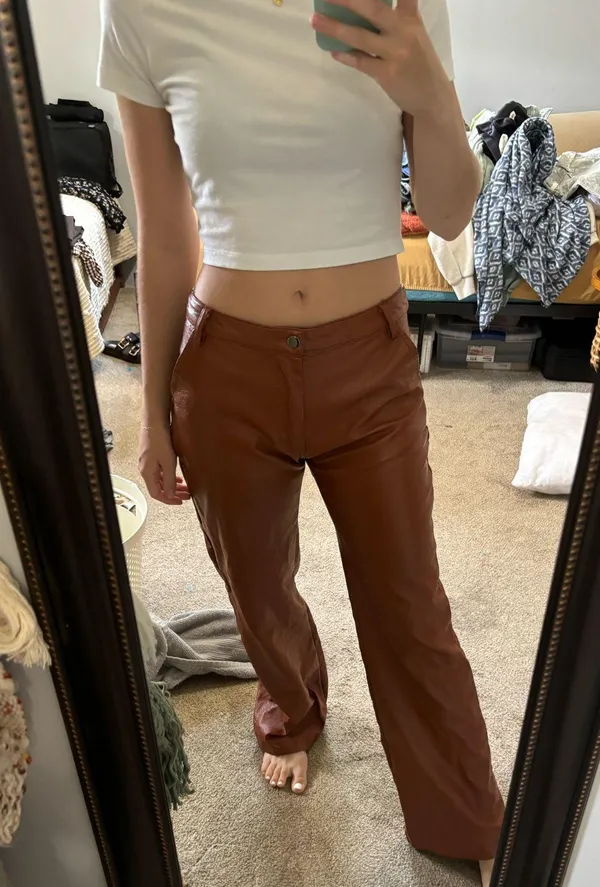 Princess Polly Faux Leather Pants - Image 2