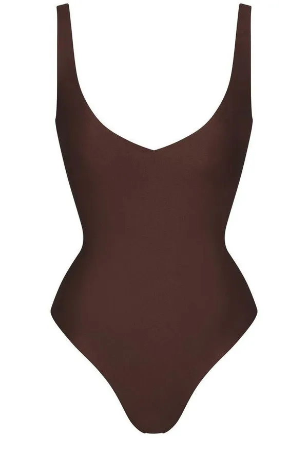 SKIMS unlined plunge thong bodysuit NWT Size xl - Image 3