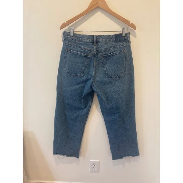 Abercrombie Fitch Curve‎ Love The Baggy Low Rise Jeans Medium Wash Size 28 - Image 3