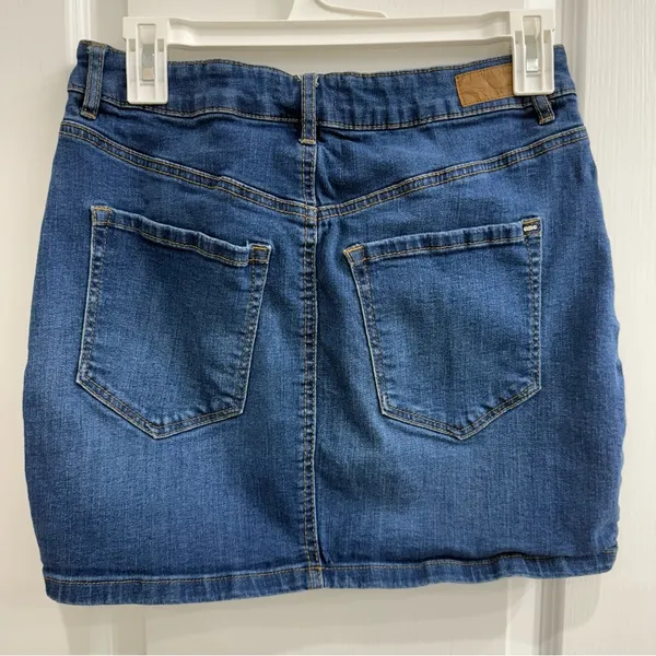 Garage Medium Denim Blue Mini Skirt - Image 2