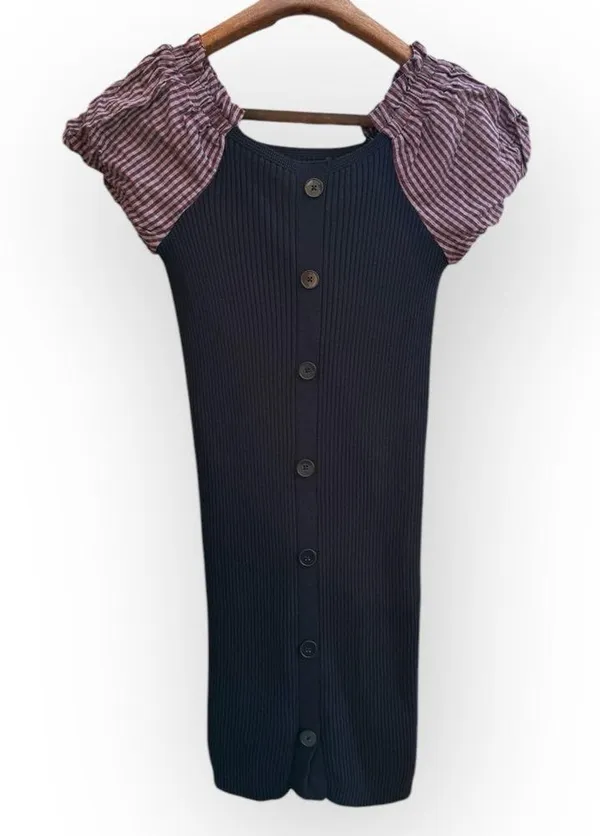 Maeve Striped Off-Shoulder Knit Dress - Image 5