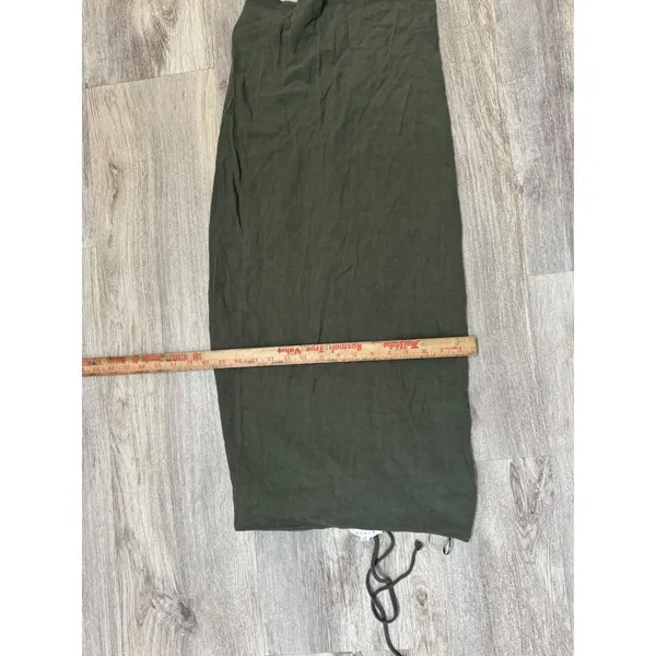 MABLE‎ Olive Green Ruched Halter Neck Mini Dress Size M - Image 7