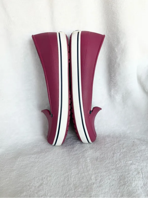 Crocs Womens Crocs Flats Pink Purple Ballet Shoes Hospital Size 6 - Image 7