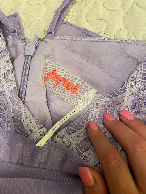 We Go Together Lilac Mini Dress - Image 6