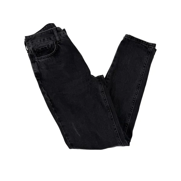 BDG Urban Outfitters Mom Jeans High Rise Black Wash Womens 25‎ Straight Leg - Image 6